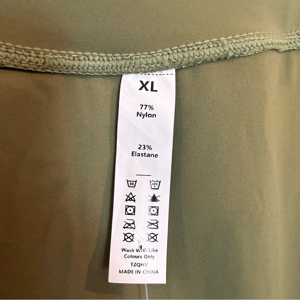 Halara Crossover Pleated Tennis Skort Olive Green XL - Picture 2 of 8